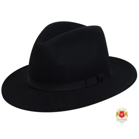 Elegancki kapelusz unisex fedora model Girona - Witleather Skoczów