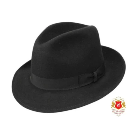 Rimini - kapelusz męski fedora, klasyczny - Witleather Skoczów