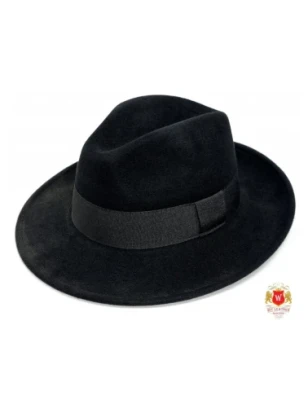 Tommaso - kapelusz fedora męski czarny Skoczów.