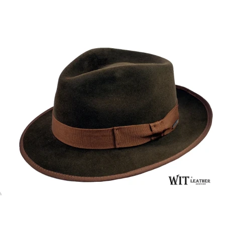 Kapelusz włosowy fedora model Norman - klasyczny. Witleather.pl