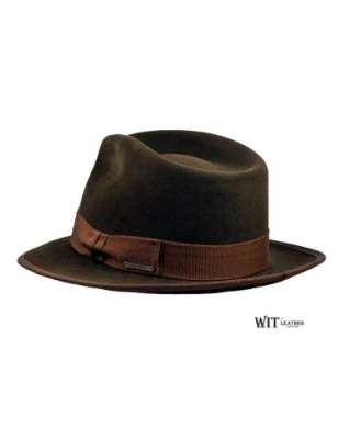 Kapelusz włosowy fedora model Norman - klasyczny. Witleather.pl