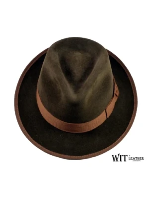 Kapelusz włosowy fedora model Norman - klasyczny. Witleather.pl