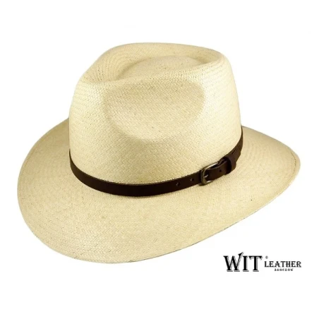 Oryginalny kapelusz panama model 03/12 posiadający gęsty splot - Witleather