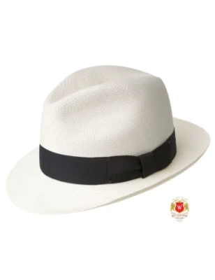 Gambit - ekskluzywny kapelusz panama fedora w kolorze Ecru. Witleather.pl