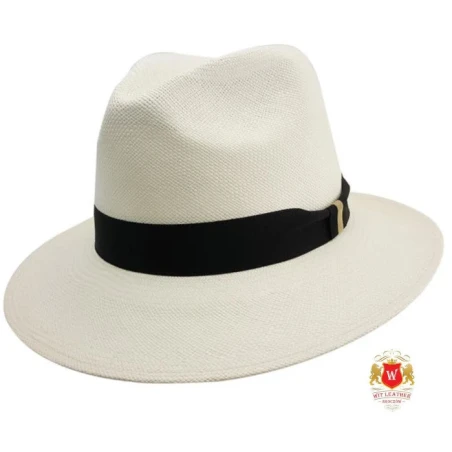 Kolombo - oryginalny kapelusz panama w kolorze ecru. Witleather.pl