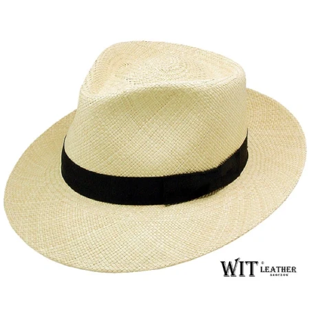 Tesoro - klasyczny kapelusz fedora z szerokim 7 cm rondem. Witleather.pl