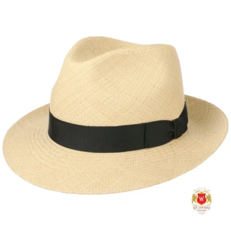 Oryginalny kapelusz słomkowy panama Wimbledon. Witleather.pl