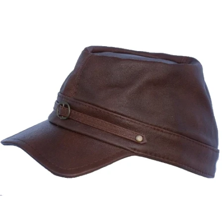 Czapka konfederatka brązowa, oryginalna replika historycznej czapki - Witleather.pl