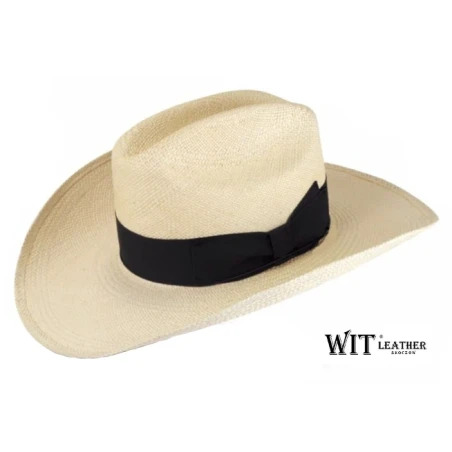 Kowbojski kapelusz panama model Texas z naturalnej słomki. Witleather.pl