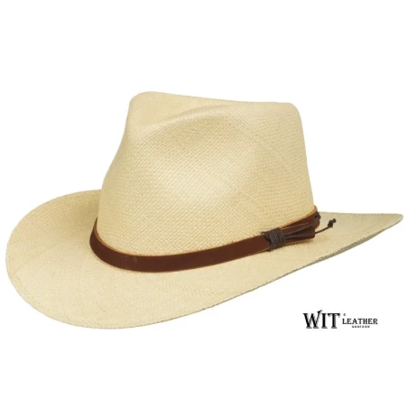 Oryginalny kowbojski kapelusz panama ręcznie wyplatany. Witleather.pl