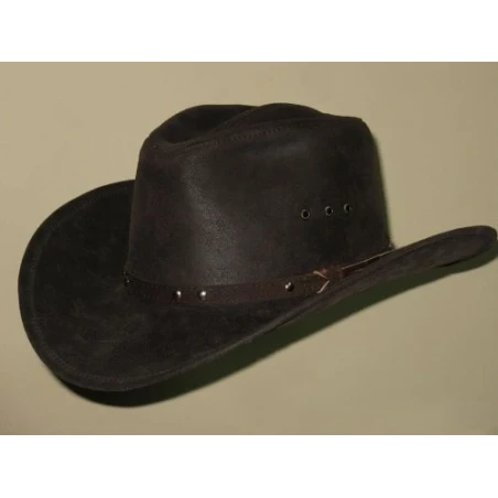 Skórzany kowbojski kapelusz w stylu western :: Witleather.pl Skoczów