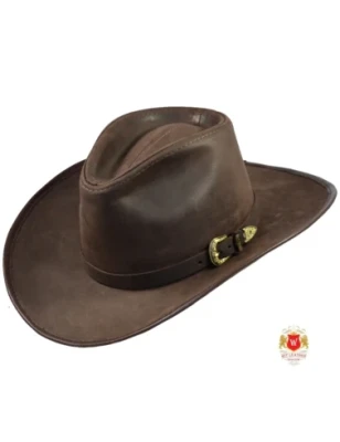 Western, country kapelusz ze skóry bydlęcej woskowanej. Witleather.pl