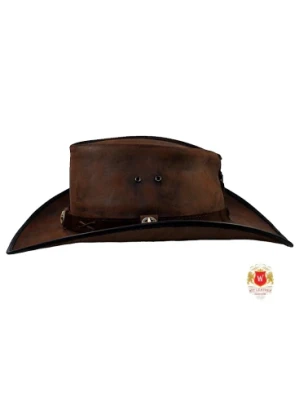 Kapelusz Skórzany Wild West II - postarzany