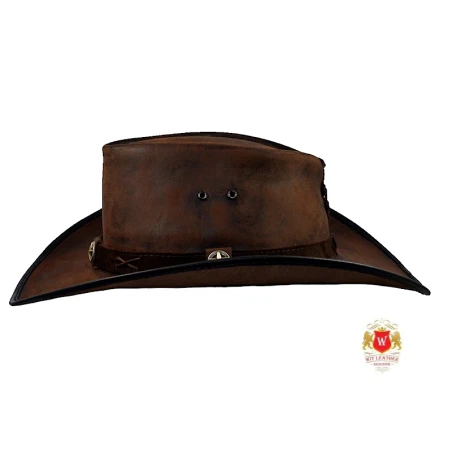 Kapelusz Skórzany Wild West II - postarzany