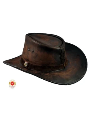 Kapelusz postarzany, podpalany Wild West III - Witleather.pl