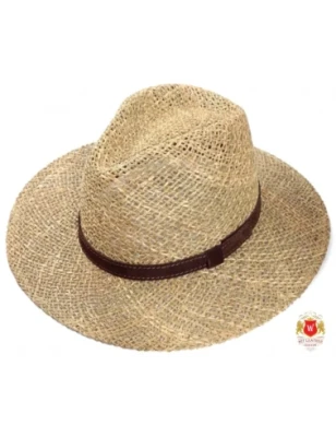 Letni, słomkowy kapelusz fedora Voyager III Skoczów. Witleather.pl