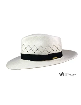 Memphis, przewiewny słomkowy kapelusz fedora w kolorze Ecru. Witleather.pl