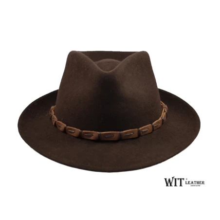 Gustowny, w stylu myśliwskim kapelusz wełniany L068/19. Witleather.pl