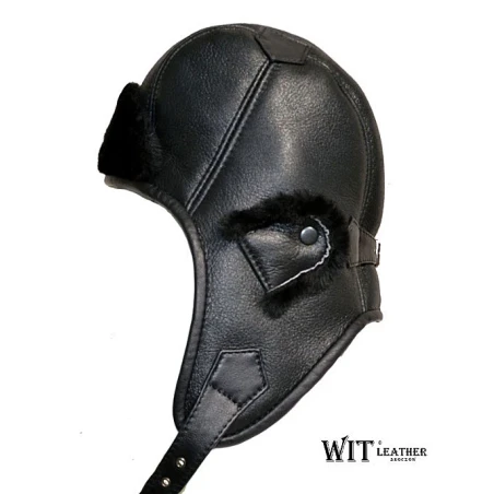 Czapka Uszatka ze skóry owczej :: Producent WITLEATHER
