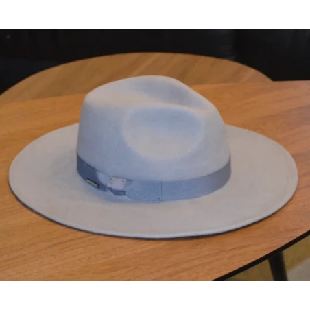 Fedora Light - klasyczny kapelusz fedora jasny popiel. Witleather.pl