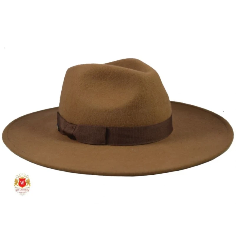 Kapelusz damski Fedora Light Średni Brąz