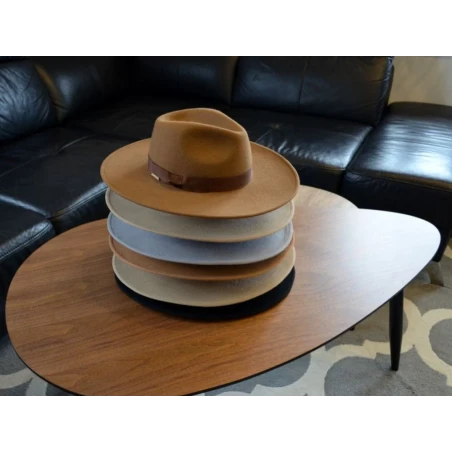 Kapelusz damski Fedora Light Średni Brąz