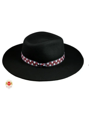 Casablanca - kapelusz damski fedora z szerokim rondem. Witleather