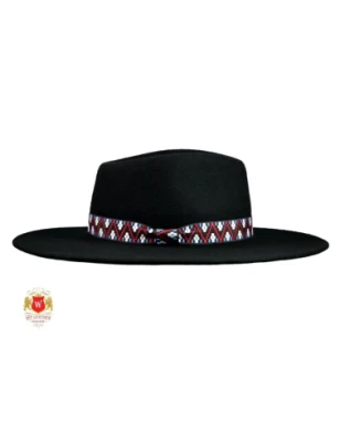 Casablanca - kapelusz damski fedora z szerokim rondem. Witleather
