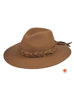 Kapelusz damski z szerokim rondem 9 cm. Stella - Witleather.pl
