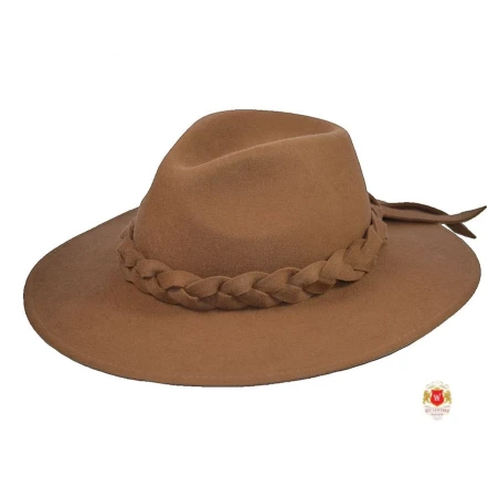 Kapelusz damski z szerokim rondem 9 cm. Stella - Witleather.pl