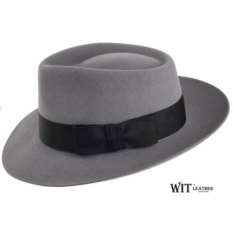 Kapelusz fedora Johnson - jasny popiel