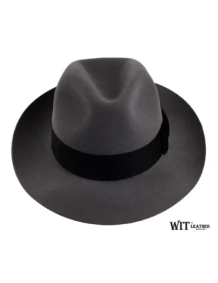 Kapelusz fedora Zack - średni popiel welur