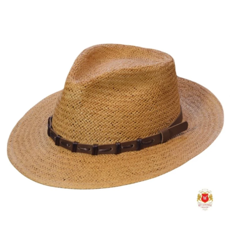 Kapelusz fedora słomkowy letni Sunset Unisex