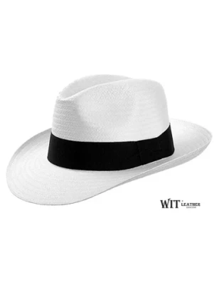 Montserrat - to klasyczny kapelusz fedora w kolorze białym. Witleather.pl