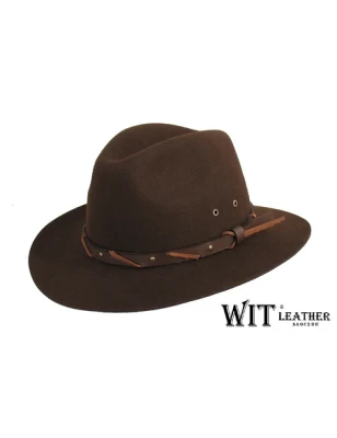Kapelusz męski model 045 - fedora ze Skoczowa. Witleather.pl