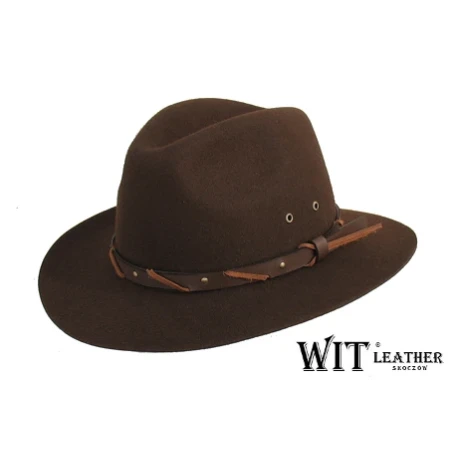 Kapelusz męski model 045 - fedora ze Skoczowa. Witleather.pl