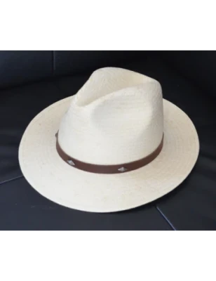 Kapelusz słomkowy a lato - Aruba, fedora z szerokim rondem. Witleather.pl