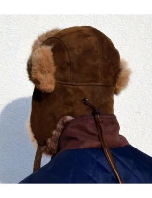 Czapka Uszatka z Lisa Brązowa